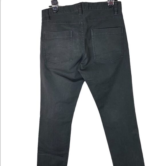 Men's Straight Cut Dark Gray Theory 5 Pocket Pants Size 30 Good  Condition - Picture 3 of 6